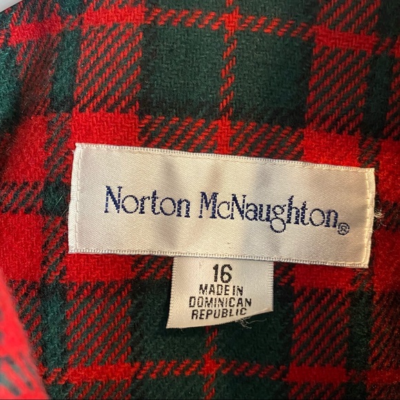 Vintage Red Tartan Zipper Closure Blazer Jacket - Picture 13 of 14